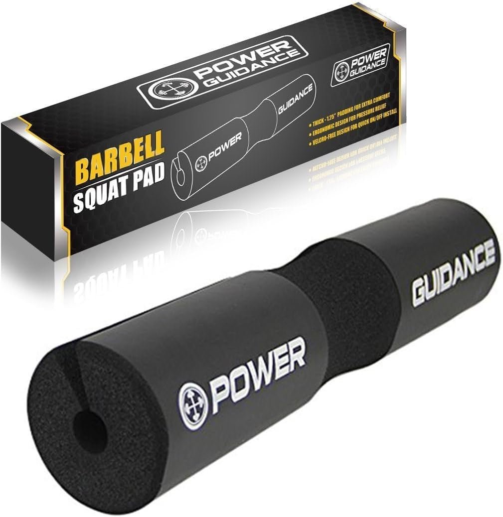 Barbell Squat Pad - Neck & Shoulder Protective Pad - Great for Squats, Lunges, Hip Thrusts, Weight Lifting & More - Fit Standard and Olympic Bars Perfectly - PrimeWell