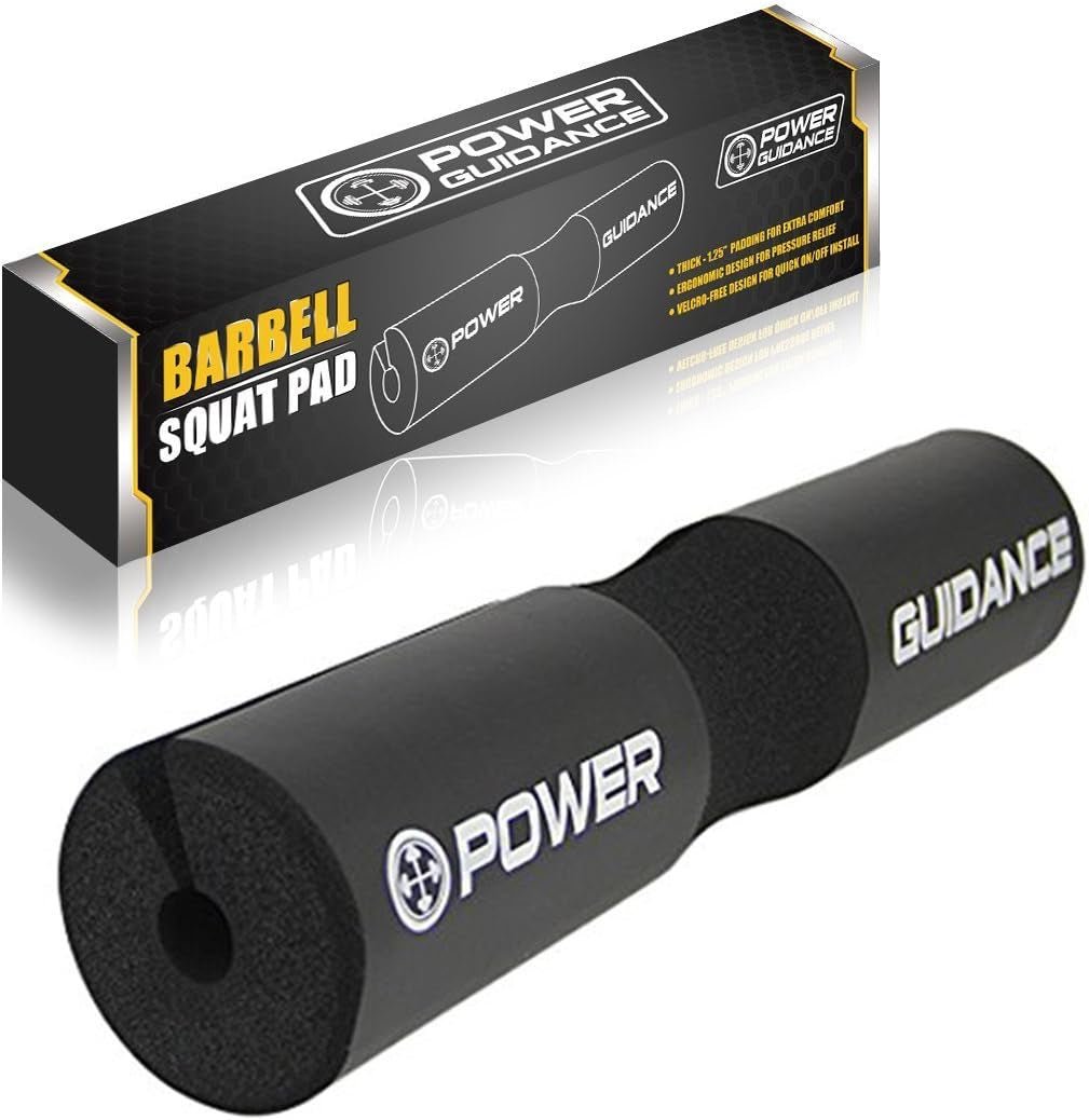 Barbell Squat Pad - Neck & Shoulder Protective Pad - Great for Squats, Lunges, Hip Thrusts, Weight Lifting & More - Fit Standard and Olympic Bars Perfectly - PrimeWell