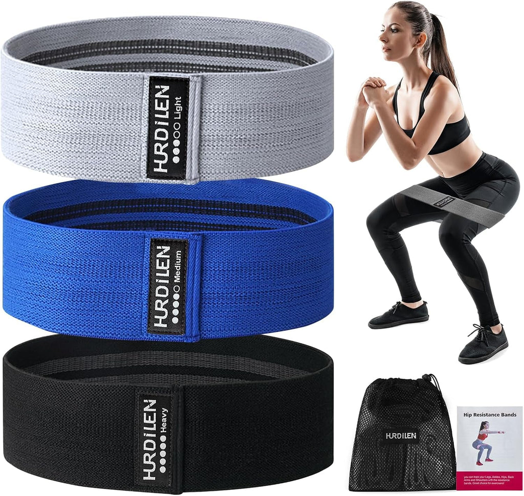 Resistance Bands for Working Out, Exercise Workout Bands for Women & Men, 3 Levels Elastic Stretch Bands for Exercise with Carry Bag for Physical Therapy, Home Fitness, Strength Training, Yoga - PrimeWell