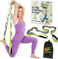 Stretching Strap for Physical Therapy, 12 Multi-Loop Stretch Strap 1.5" W X 8' L, Neoprene Handles, Physical Therapy Equipment, Yoga Straps for Stretching, Leg Stretcher. - PrimeWell