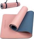 Yoga Mat with Strap, 1/3 Inch Extra Thick Yoga Mat Double-Sided Non Slip, Professional TPE Yoga Mats for Women Men, Workout Mat for Yoga, Pilates and Floor Exercises - PrimeWell